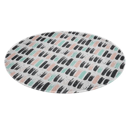 Penselen en inktlijnpatroon snijplank (Hoek)