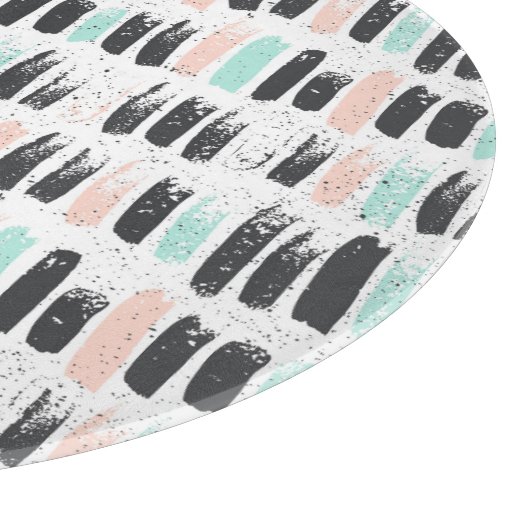 Penselen en inktlijnpatroon snijplank (Hoek)