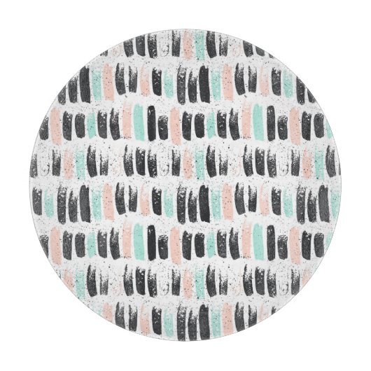 Penselen en inktlijnpatroon snijplank (Voorkant)