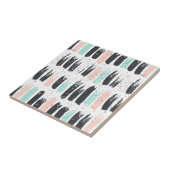 Penselen en inktlijnpatroon tegeltje (Zijkant)