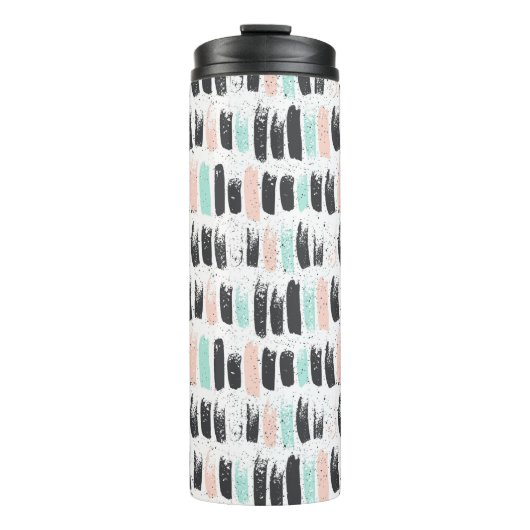 Penselen en inktlijnpatroon thermosbeker (Voorkant)