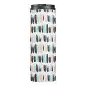 Penselen en inktlijnpatroon thermosbeker (Achterkant)