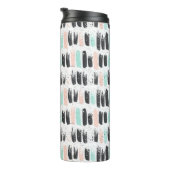 Penselen en inktlijnpatroon thermosbeker (Geroteerd rechts)