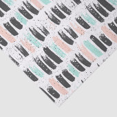 Penselen en inktlijnpatroon tissuepapier (Detail)