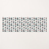 Penselen en inktlijnpatroon yogamat (Voorkant (horizontaal))