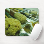 Penselen en verf muismat (Met muis)