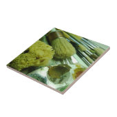 Penselen en verf tegeltje (Zijkant)