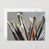 Penselen in het zonlicht briefkaart (Voorkant / Achterkant)