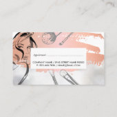 Penselen maken | Schoonheid van vrouwen Afsprakenkaartje (Achterkant)