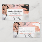 Penselen maken | Schoonheid van vrouwen Afsprakenkaartje (Voorkant / Achterkant)