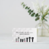 Penselen maken visitekaartje (Staand voorkant)