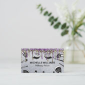 Penselen | Makeup Artist | Glitterschijven Visitekaartje (Staand voorkant)