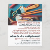 Penselen, schilderpenselen en decorator Adverteren Flyer (Voorkant)