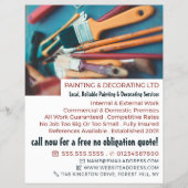 Penselen, schilderpenselen en decorator Adverteren Flyer (Voorkant)