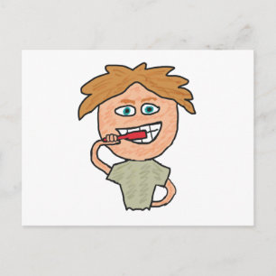 Penselen Teeth Briefkaart