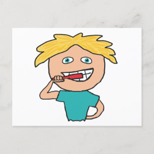 Penselen Teeth Briefkaart