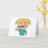 Penselen Teeth Kaart (Gele Bloem)