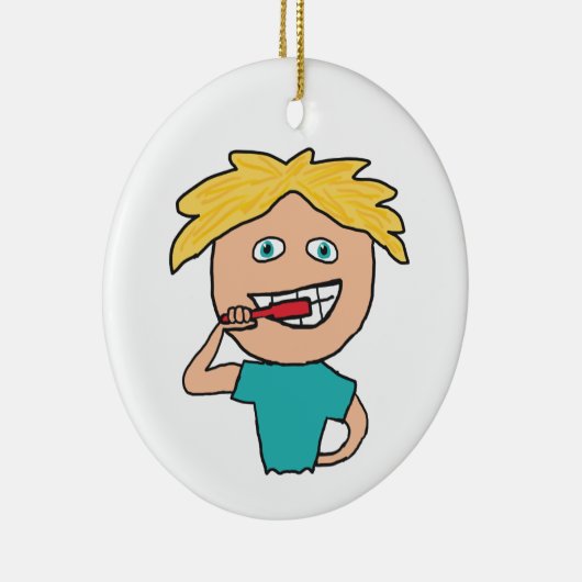 Penselen Teeth Keramisch Ornament (Rechts)