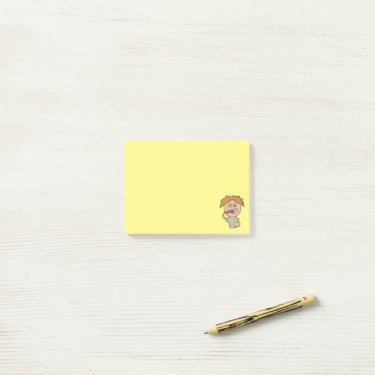 Penselen Teeth Post-it® Notes (Op bureau)