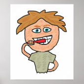 Penselen Teeth Poster (Voorkant)