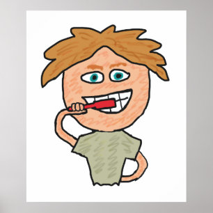 Penselen Teeth Poster