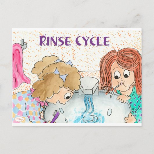Penselen van de Kinderen van Teeth Briefkaart (Voorkant)