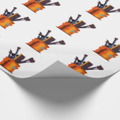 Penselen verven cadeaupapier (Hoek)