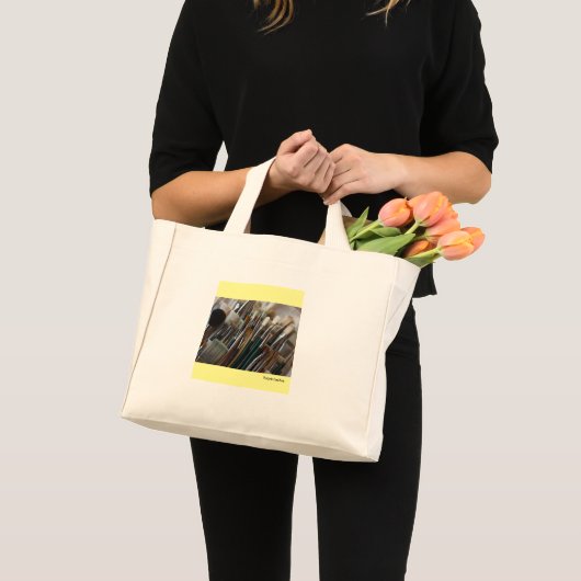 Penselen verven mini tote bag (Voorkant (product))
