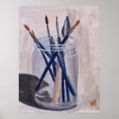 Penselen verven poster (Voorkant)