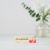 Penselen verven | Spatter | Artistiek Mini Visitekaartje (Staand voorkant)