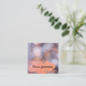 Penselen verven | Spatter | Bokeh | Fotografie Vierkante Visitekaartje (Staand voorkant)