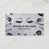 Penselen | visagiste | schoonheidsspecialist visitekaartje (Voorkant)