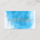 Penselen | Waterverf geborsteld Visitekaartje (Achterkant)