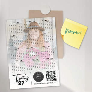 Penselschrift 2027 Agenda Foto Magnetische Kaart
