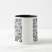 Penser en Deux Langues starten bij dezelfde Temps Mok (Midden)