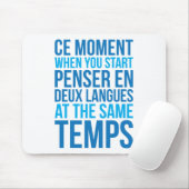 Penser en Deux Langues starten bij dezelfde Temps Muismat (Met muis)