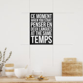 Penser en Deux Langues starten bij dezelfde Temps Poster (Keuken)