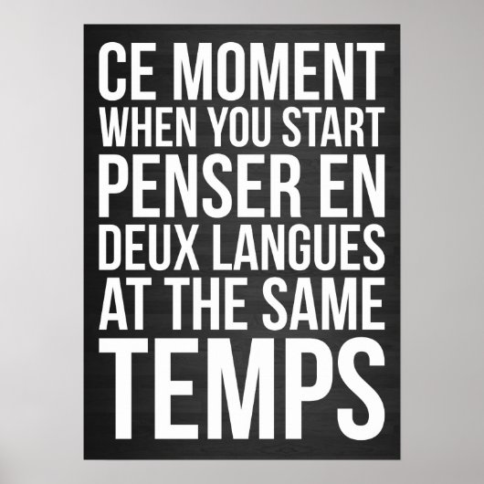 Penser en Deux Langues starten bij dezelfde Temps Poster (Voorkant)