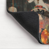 Pensieve vrouw in Kimono Muismat (Hoek)