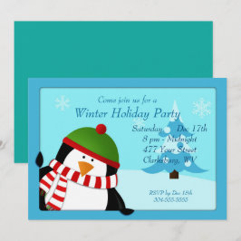 Pensiguin Winter Holiday Kaart