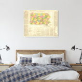 Pensilvanie US Canvas Afdruk (Insitu (Slaapkamer))
