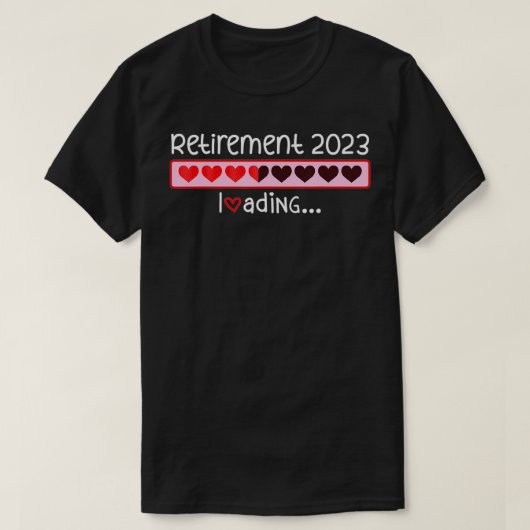 Pensioen 2023 Laden Inkomende Countdown Om Te Zijn T-shirt (Design voorkant)