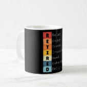  pensioen 2025 voor gepensioneerde grappig koffiemok (Voorkant links)