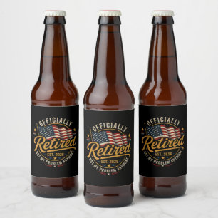 Pensioen 2026 Niet Meer Mijn Probleem Amerikaanse  Bier Etiket