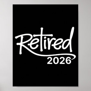 Pensioen 2026 Vintage Christelijke Pensioenfeest Poster