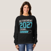 Pensioen 2027 Loading Funny Gepensioneerde Mannen Trui (Voorkant volledig)