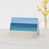 pensioen aan het strand kaart (Gele Bloem)
