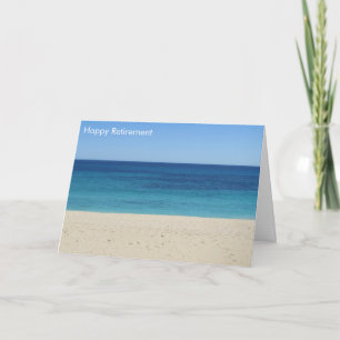 pensioen aan het strand kaart