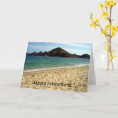 pensioen aan het strand kaart (Gele Bloem)