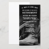 Pensioen aankondiging met cowboyhoed en laarzen (Voorkant / Achterkant)